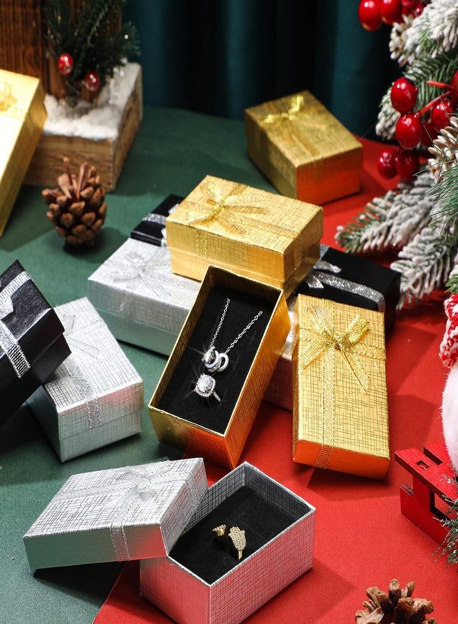 كينينج مجموعة علب هدايا مجوهرات كينينج، 36 قطعة، علب هدايا صغيرة بالجملة مع أغطية، 2 × 3.1 × 1.1 بوصة، شريط مزين بفيونكة لعيد الحب للخواتم والأقراط والأساور والقلائد لحفلات الزفاف وأعياد الميلاد وعيد الحب - Image 4